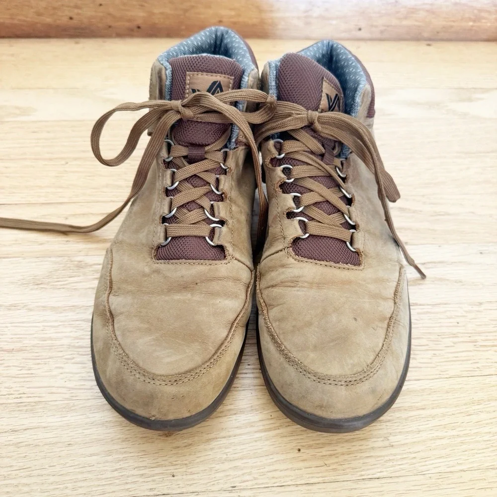 Forsake Phil Mid Waterproof Sneakers Boots Men Sz 9.5 Brown Shoes Leather Walnut